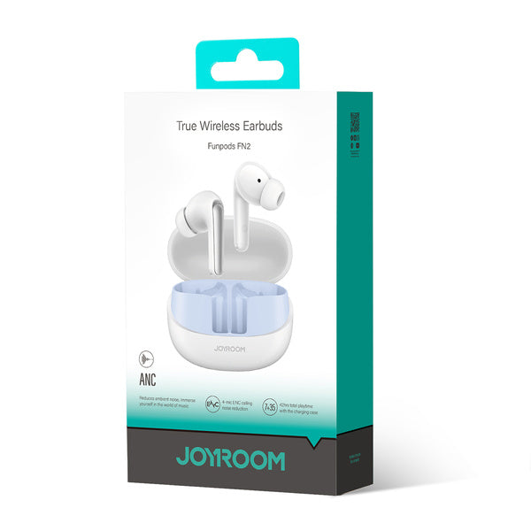 JOYROOM JR-FN2 Funpods Series ANC + ENC True Wireless Earbuds - White