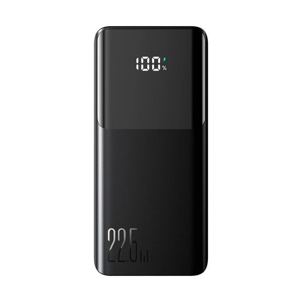 JOYROOM JR-PBF19 22. 5W Mini Power Bank with Dual Cables 10000mAh - Purple with USB-A to Type-C 0. 25m Cable - Black