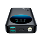 JOYROOM JR-PBF01 30W Power Bank 10000mAh - Black (with USB to Type-C Cable 0. 25m - Black)