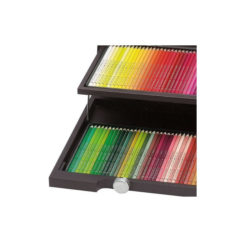 Faber-Castell Premium Colored Pencils Set with Wooden Storage Case