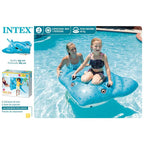 Intex Stingray Ride-On Inflatable Pool Float Blue