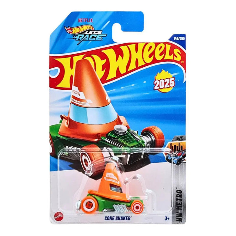 Hot Wheels Cone Shaker Orange HW Metro Kids Model Diecast Toy Car HYW35 1:64 3+