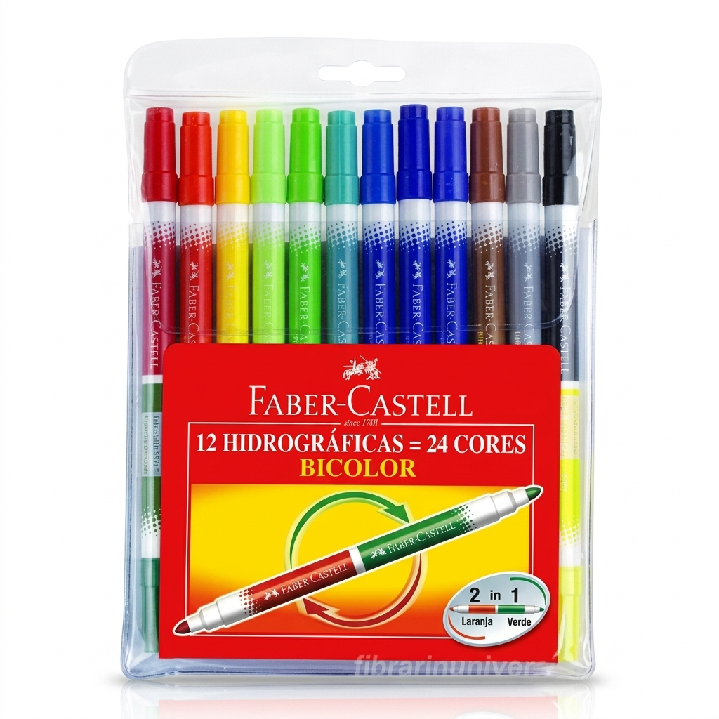 Faber Castell Color Markers Bicolor Pens| 24 Colors
