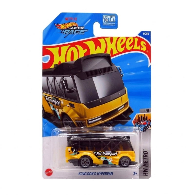 Hot Wheels 2025 Kowloon D Hypervan Yellow 6/250 Pet Transport HW Metro 1/5