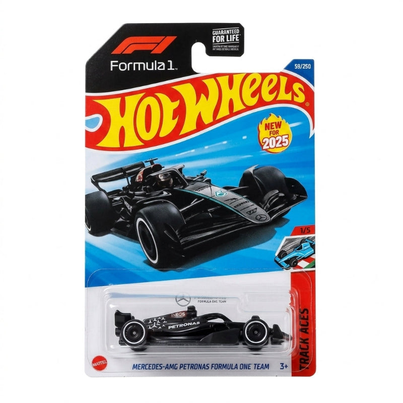 new 2025 Hot Wheels Mercedes-AMG Petronas Formula One Team F1 Track Aces