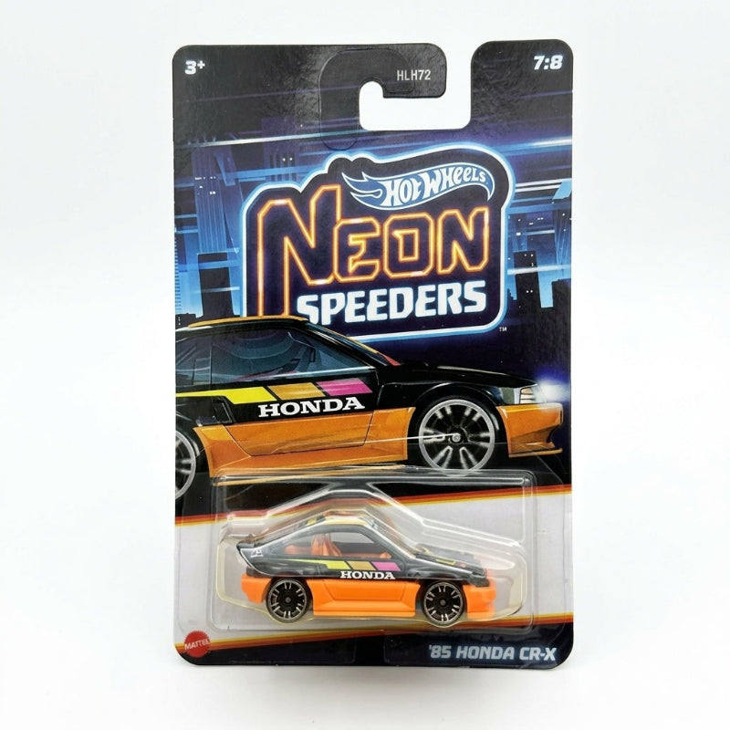 Hot Wheels - 1:64 Neon Speeders Cars-85 Honda Cr-x