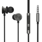 JOYROOM JR-EW03 Wired Series In-Ear Metal Wired Earbuds-dark Gray