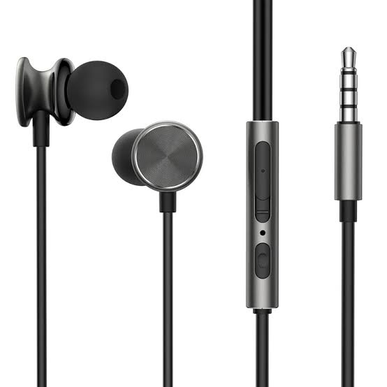 JOYROOM JR-EW03 Wired Series In-Ear Metal Wired Earbuds-dark Gray