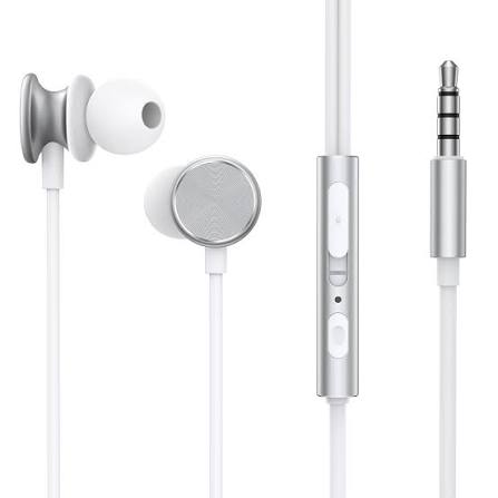 JOYROOM JR-EW03 Wired Series In-Ear Metal Wired Earbuds - Silver