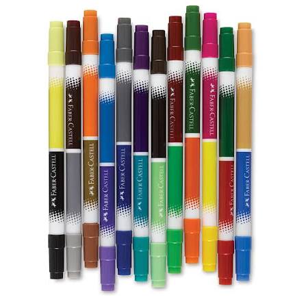 Faber Castell | Jumbo DoubleEnded Marker | 12 Marker | 24 Colors