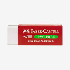 Faber Castell PVC-Free Eraser White Pack of 2