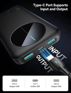 Real 10000mAh 2. 4A 12W 2usb + Type-C. Type-C Support Input & Output