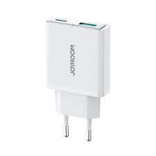 JOYROOM JR-TCF14 PD 20W Dual-Port (A + C) Charger - White (EU) Super Slim Design