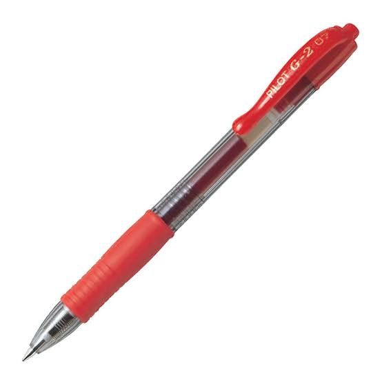 Pilot G207 Retractable Gel Ink Pen Red