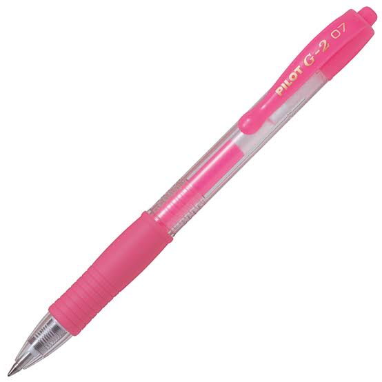 Pilot G2 Gel Pen Fine Neon Pink 0,7mm