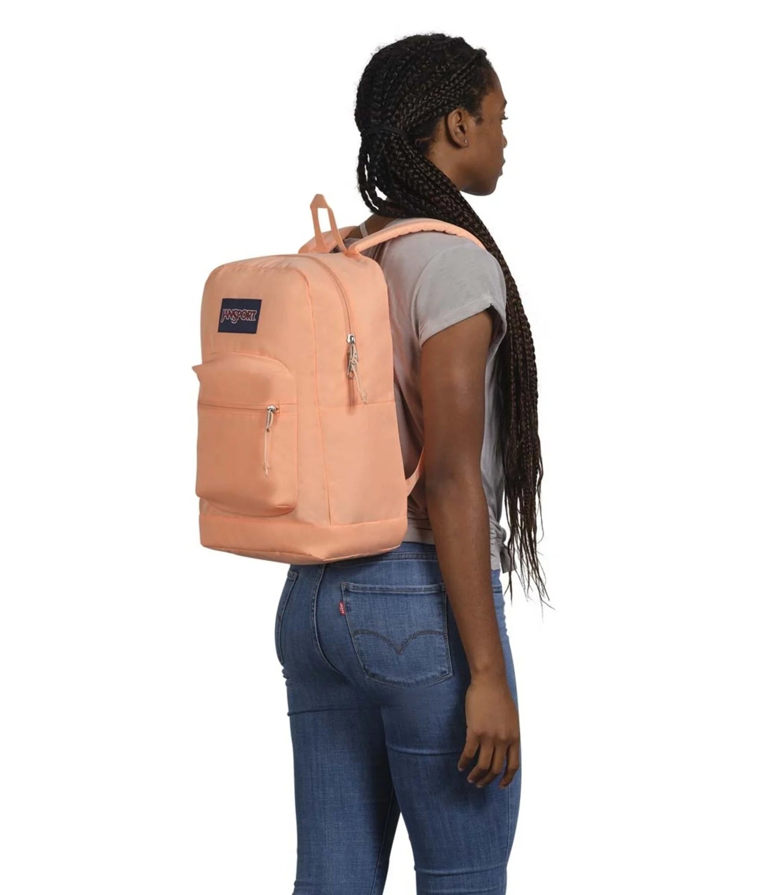 Jansport- CROSS TOWN PEACH NEON