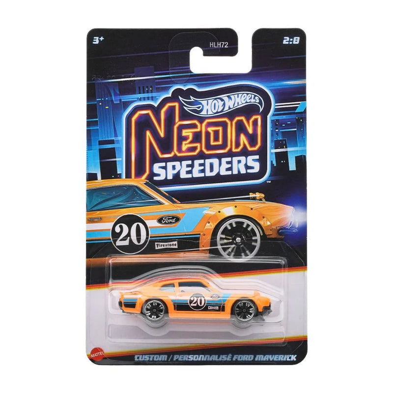 Hot Wheels - 1:64 Neon Speeders Cars- Custom Ford Maverick