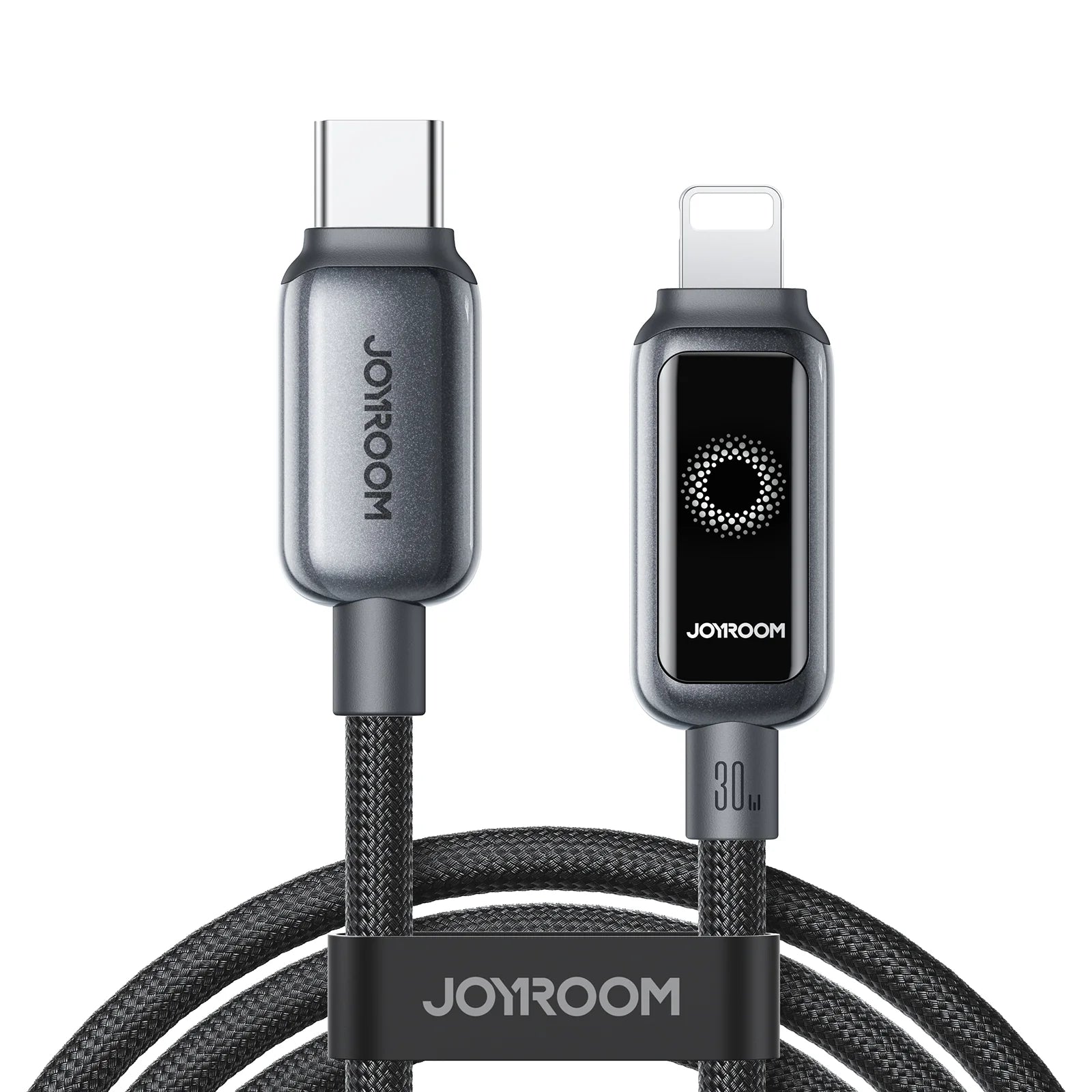 JOYROOM S-A55 Starflight Series 100W Auto Power-off Fast Charging Data Cable(Type-C to Type-C)1. 2m - Black