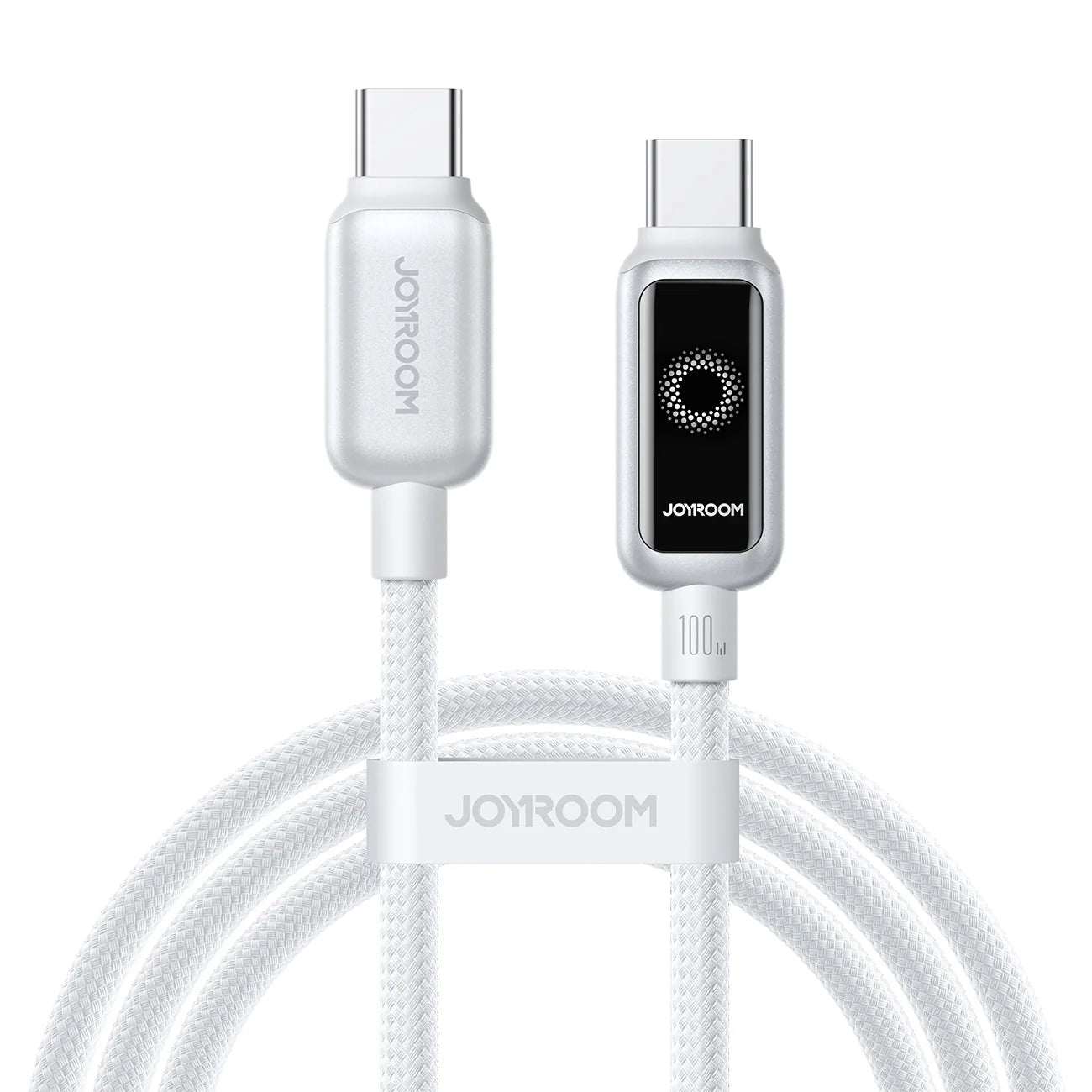 JOYROOM S-A55 Starflight Series 100W Auto Power-off Fast Charging Data Cable(Type-C to Type-C)1. 2m - White