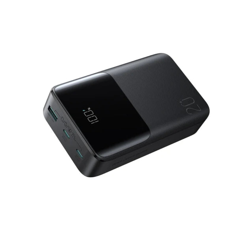 JOYROOM JR-QP192 22. 5W Power Bank 20000mAh - Black with USB to Type-C 0. 3m Cable - Black