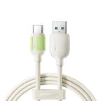 JOYROOM S-A53 3A Self Luminous Liquid Silicone Fast Charging Cable (USB-A to Type-C) 1. 2m - Beige