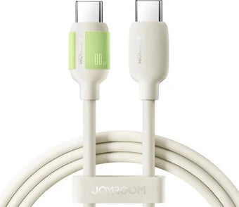 JOYROOM S-A53 3A Self Luminous Liquid Silicone Fast Charging Cable (USB-A to Lightning) 1. 2m - Beige
