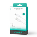 JOYROOM S-A14 Multi-color Series 3A Fast Charging Data Cable(USB-A to Lightning)1. 2m - White