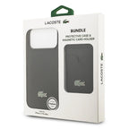 LACOSTE LACOSTEHARD CASE MAGSAFE AND MAGSAFE CARD WALLET BUNDLE