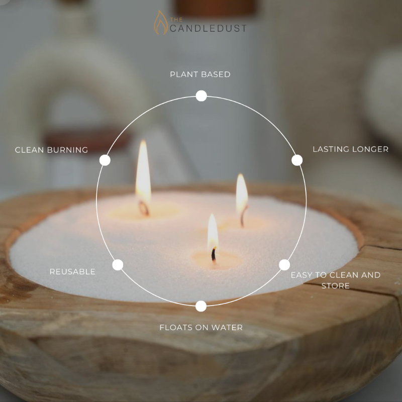 The Candle Dust - 650g Sand Candle | Breeze