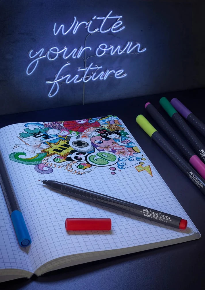 Faber Castell Grip Finepen Pen - set of five