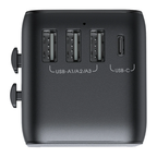 JOYROOM JR-TCW01 17W 3a1c Universal Travel Adapter - Black