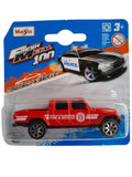 Maisto Fresh Metal 100 Collection -Jeep Gladiator Fire Rescue Red 1:64