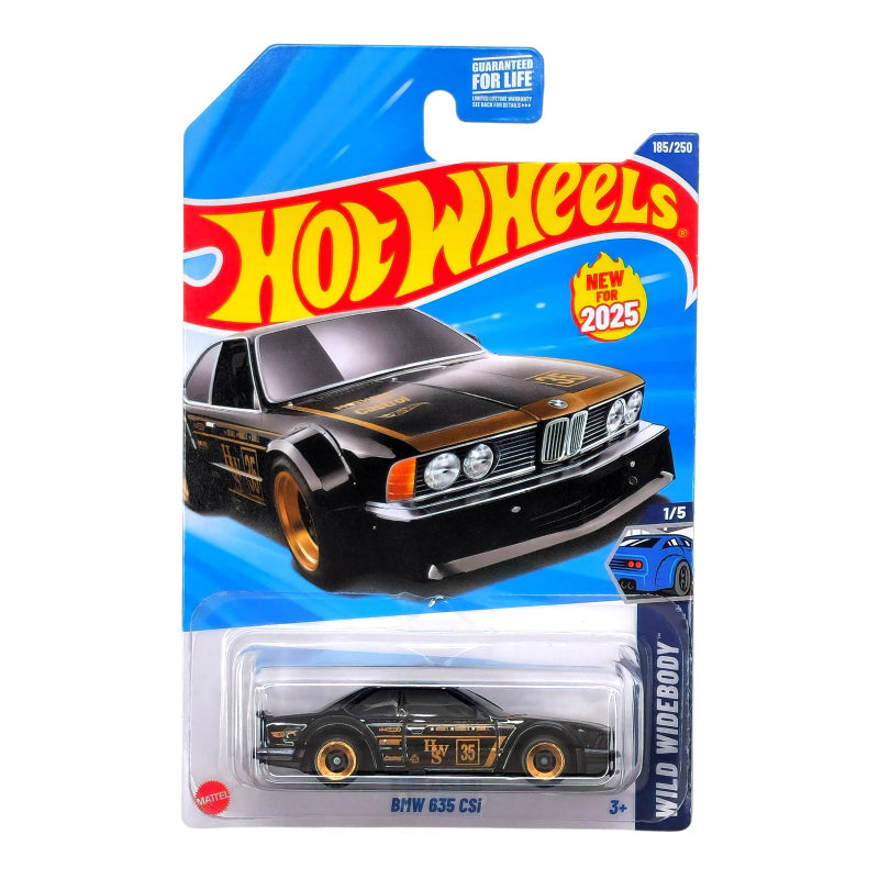 HOT WHEELS BMW 635 CSi Black HW Wild Widebody Mainline HYW38 2025