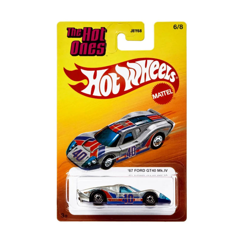 Hot Wheels - 1:64 The Hot Ones Cars- 67 Ford GT40 MK.IV