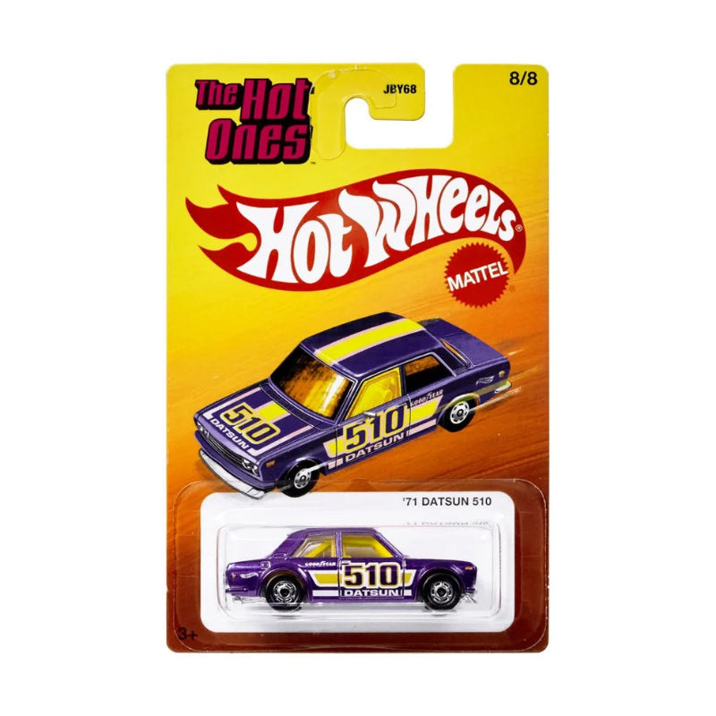 Hot Wheels - 1:64 The Hot Ones Cars- 71 Datsun 510