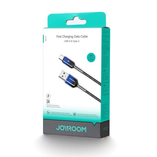 JOYROOM S-A42 Crystal-clear Series 3A Fast Charging Data Cable (USB-A to Type-C) 1. 2m - Black