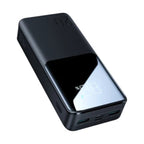 JOYROOM JR-QP192 Star Series Mini 22. 5W Digital Display Fast Charging Power Bank 20,000mah - Black with USB to Type-C 0. 3m Cable - Black