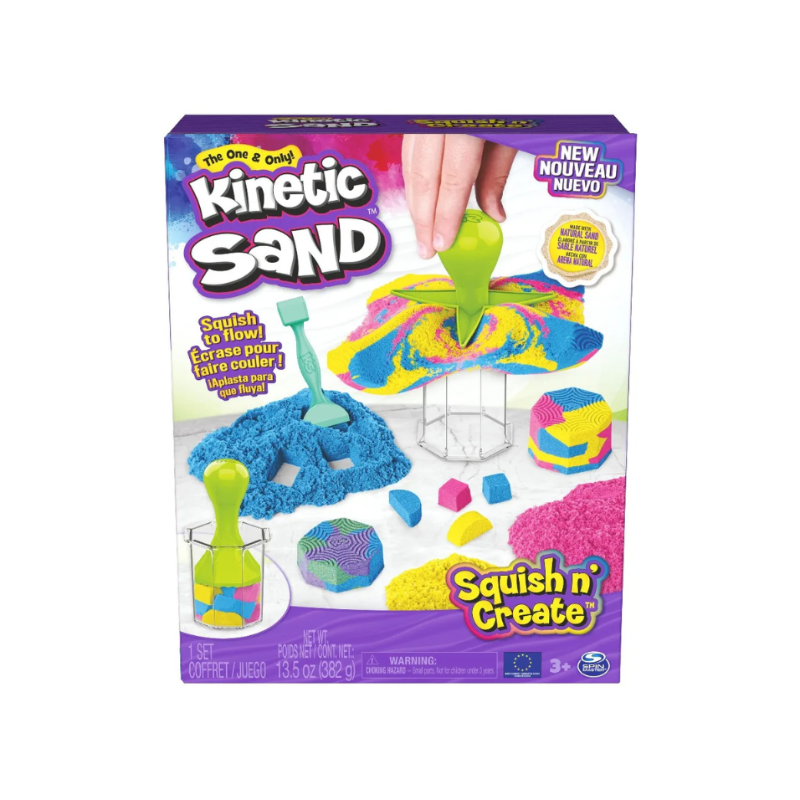 Spin Master - Kinetic Sand | Squish 'n Create Playset