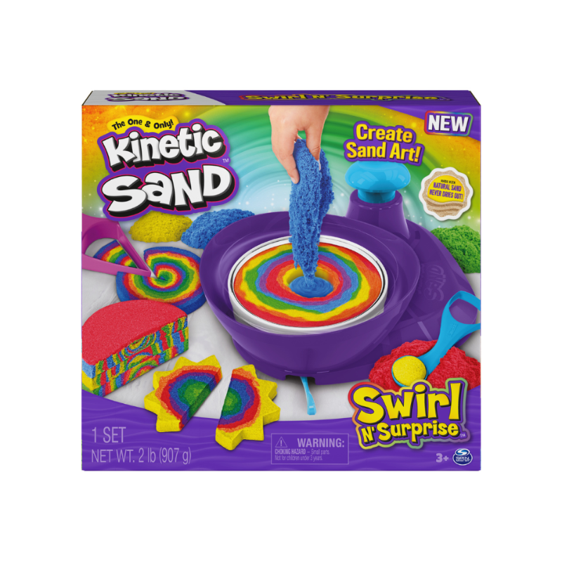 Spin Master - Kinetic Sand | Swirl 'n Surprise Playset