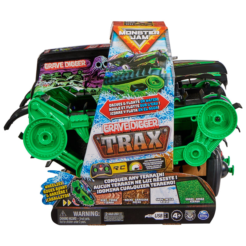 Spin Master - Monster Jam | All-Terrain RC Grave Digger Trax